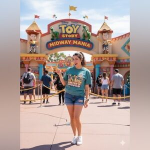 NWT - Pixar Toy Story "Squad" Teal T-Shirt - XS